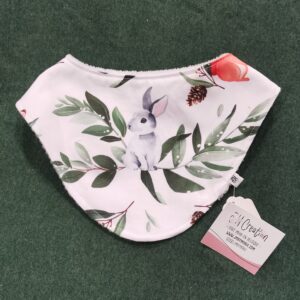 Bavette en coton tissus lapin
