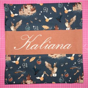 Coussin brodé personnalisé