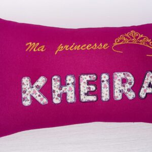 Coussin brodé personnalisé