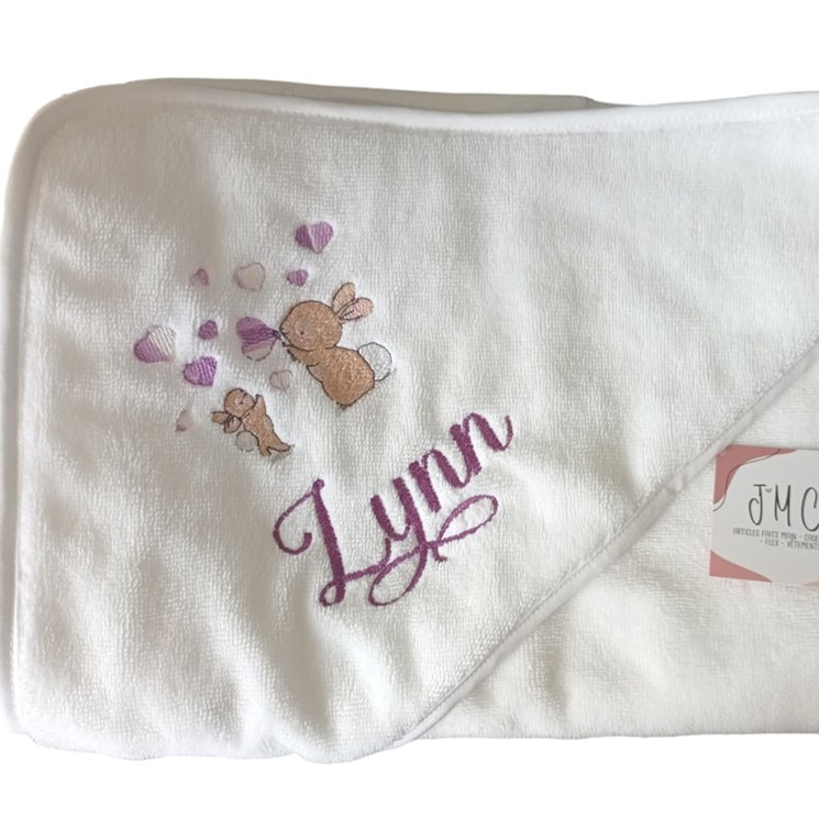 cape de bain éponge bambou