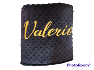 Couverture bébé en minkee et coton, douce et enveloppante dès la naissance Couverture bébé fait main, côté minkee tout doux et tissu coton Couverture bébé personnalisée avec prénom, idéale pour le sommeil et les balades Couverture bébé artisanale, chaude et confortable pour les siestes