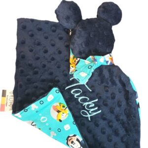 Doudou carré fait main en coton et tissu doux, compagnon câlin pour bébé Doudou carré bébé, doux et rassurant, idéal dès la naissance Doudou carré artisanal pour bébé, facile à attraper et câliner