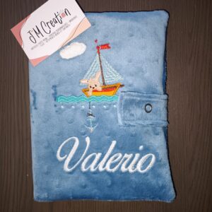 Protège-carnet de santé bébé en tissu, avec fermeture à pression Protège-carnet de santé bébé à nouer, fait main et résistant Protège-carnet de santé bébé personnalisé avec broderie Protège-carnet de santé bébé assorti aux accessoires, confection artisanale